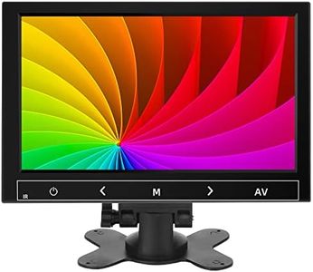 7 Inch Small Monitor, Raspberry Pi Monitor Built-in Speakers, Mini Monitor 1024 x 600, HDMI Monitor 60 Hz, 5ms, IPS Screen Display w/Remote Control, HDMI VGA AV BNC Input, Computer Monitor,PC Monitor