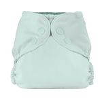 Esembly Cloth Diaper Outer Diaper Cover & Swim Diaper, Waterproof, Reusable, Blowout-proof and Breathable with Snap Closure. Layer Over Prefolds, Flats or Fitteds, Size 1 (7-17lbs), Mist