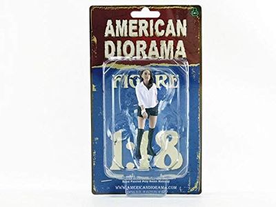 American Diorama 38227 Collectible Miniature Car White/Black