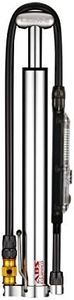 LEZYNE Mini Pump CNC Micro Floor Drive Digital HVG, Shiny Silver 90 PSI, 30 cm, 1-MP-MFDR-V206HVDG, 30.0 cm