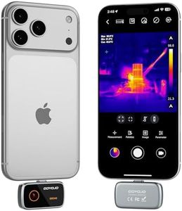 GW340 Thermal Camera for iPhone/Android/Tablet, Thermal Imager 256 x 192 IR Resolution iOS 17/16/15 Series & iPads USB-C Port, Home Inspection, HVAC, Automotive -4°F~1022°F Range, 25Hz Video Recording