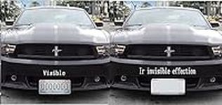 Reflective Speed Camera Infrared License Plate Blocker, IR Invisible License Plate Shields (2 Pc)