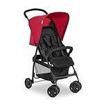 Hauck Sport Pushchair, Red - Super Lightweight Travel Stroller (only 5.9kg), Compact & Foldable, Lay Flat, with Raincover