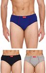 VIP Frenchie Plus Mens Cotton Brief Pack of 3 (Assorted 100)