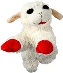 MULTIPET MU48371 International 843140 Lambchop Plush Squeak Toy Mini for Pets, 6-Inch, White