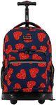 J World New York Unisex's Sunrise Rolling Backpack, Love Spangle, 18"