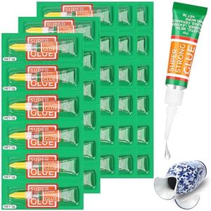 30 X 3G Multipack Superglue Cyanoacrylate Adhesive, Instant Bonding Mini Single Use Tubes for Plastic, Wood, Metal, School Crafts, Rhinestone Jewelry Permanent Repair