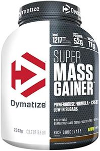 Dymatize Super Mass Gainer Rich Chocolate 2,9kg - Polvo Para Ganar Peso + Carbohidratos, BCAA y Caseína