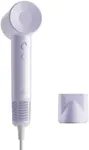 Laifen Hair Dryer SE Lite, Blow Dryer with Nozzle for Curly Hair, 200M Ionic Hair Dryer with 105,000 RPM Low Noise Brushless Motor for High-Speed Drying, for Travel & Home 2024 Upgraded (Purple)