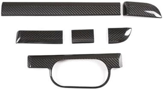 RURZTDAKM Real Carbon Fiber Central Control Instrument Panel Trim Cover for Porsche 981 911 718 2016-2019 Car Interior Accessories LHD (Black)
