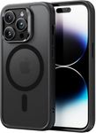 ESR for iPhone 14 Pro Max Case, Compatible with MagSafe, Scratch-Resistant, Thin and Slim, Classic Shockproof Military-Grade Protection, TPU, Magnetic Back Cover, Frosted Black