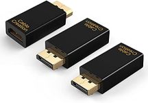 DP to HDMI Adapter [3-Pack], CableCreation 4K 3D Gold Plated Displayport to HDMI Converter Male to Female 1.4V Black