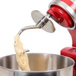 Dough Hook Dishwasher Safe Compatible for Kitchen Tilt-Head and 4.5-5.0 Quart Mixers, Polished Stainless Steel Kneading Attachment for Bread,Pasta, Pizza...