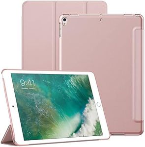 JETech Coque pour iPad Air 3 (10,5 Pouces 2019, 3ème Génération) et iPad Pro 10,5, Housse Étui Arrière Rigide de Protection Support de Tablette Soft-Touch, Veille/Réveil Automatique (Or Rose)