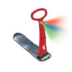 Ski Skooter Fold-up Snowboard Kick-Scooter for Use on Snow & Grass (Red)