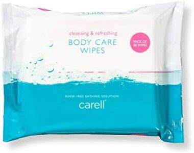 Carell Body Care Wipes - Pack of 1 - 60 Wipes - Easy to Use, Containing Aloe Vera. Dermatologically Tested, Alcohol-Free, Gentle pH Neutral Formula
