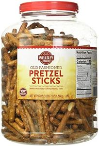 Wellsley Farms Old Fashioned, Baked Pretzel Sticks, 55 Oz, Brown