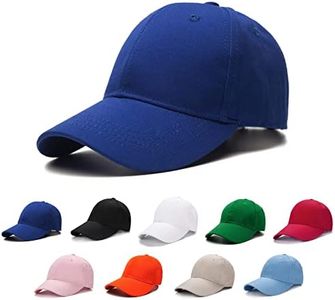 Edoneery Baseball Cap for Kids-Adjustable Washed Cotton Golf Toddler Hat for Boys & Girls, Dark Blue, One Size