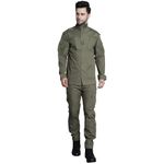 MOUNTMILLER Men's Solid ACU Multicam Uniform | Ripstop Tactical Tracksuit| Water Repellant | Multi-Pocket | Velcro Patches | Abrasion-Resistant | Ideal for Outdoor, Hiking & Trekking