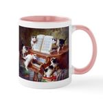 CafePress Cats On A Piano; Vintage Poster Mugs 11 oz (325 ml) Ceramic Coffee Mug