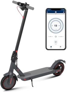 Monopattino Elettrico, 350W Motore Potente, 25Km di Autonomia, 36V/7.5AH, 8.5" Pneumatici Solidi, Display LCD Luci pieghevole e portatile, Doppio Sistema di frenata Scooter Elettrico