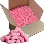 5 Cubic ft PINK EcoFlo Biodegradable Packing Peanuts - Protective Postal Mailing Packing Void Loose Fill Packaging Filler