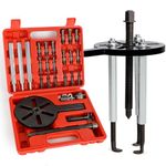 Z8 Multi-Functional Bearing Puller Set，21-in-1 Bearing Puller Kit，3-Jaw Puller for Disassembling Inner Holes Tools with Red Plastic Box