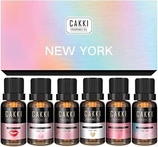 CAKKI Essential Oils Set for Diffusers for Home, Fragrance Oils Gift Set , 6X10ml Pure Aromatherapy Oils ,with Pure Seduction, Love Spell,Coconut Passion, Aqua Kiss, for Candles Making