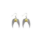 El Regalo Golden Angel Wings Ball Earrings for Girls & Women