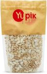 Yupik Jumbo Pumpkin Seeds, in Shell, 450 g, Gluten-Free, Kosher, Vegan, Thin Shell, Dry Roasted, Unsalted, Oil-Free, Plant-Based Protein, Source of Fiber, Healthy Snacks