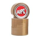 AIPL Heavy Duty Gold Category Brown Packing Tape Packaging Tape Refill Rolls 3 Rolls 48MMX100MTR for Sealing Moving Shipping Office&Storage