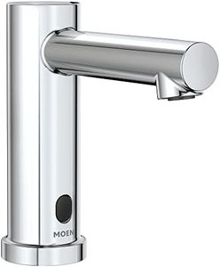 Moen 8559 M-Power Electronic Touchless Hands-Free Sensor-Operated Modern Bathroom Sink Faucet, Chrome