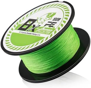 TABKSOLA Filo Trecciato da Pesca, Trecciato Pesca 8 Fili, Linea di Pesca Flessibile, Linea di Pesca da 36 Libbre, Corda da Pesca, Linea di Pesca. (X8-1.0/100M)