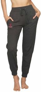 Indiana Hoosiers Women's Grace Fleece Jogger - Black Heather - NCAA