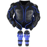 RIDBIKER Kids Dirt Bike Gear Chest Spine Protector Body Armor Jacket Elbow Knees Shin Pad Armor Guards Set for Motorcycle Motorbike Kids Full Body Protector