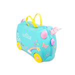 Trunki Ride-On Suitcase, UNA The Unicorn, Aqua