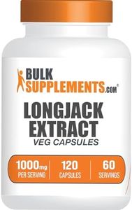 BulkSupplements.com Longjack Extract Capsules - Tongkat Ali Extract, Longjack Capsules, Tongkat Ali Supplement - Tongkat Ali Capsules, Vegan-Friendly, 2 Capsules per Serving, 120 Veg Capsules