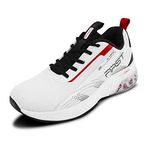 Campus Men's First Running Shoes WHT/BLK/RED - 8UK/India