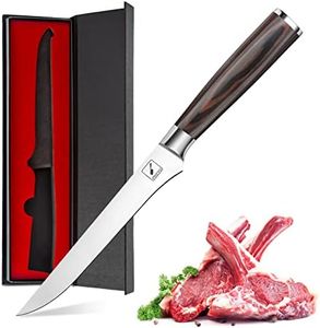 imarku Couteau Désosser - Couteau à Filet Professionnel 15cm - Couteau Cuisine pour Désosser la Viande et le Poisson - Couteau Filet à Acier Inox avec Poignée Ergonomique—cadeau fete des peres
