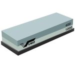 vuwo Knife Sharpening Stone Kit- Professional Knife Sharpener Stone Dual Sided 400&1000 Grit Wet Stone Set with Non-Slip Rubber Base Whetstone