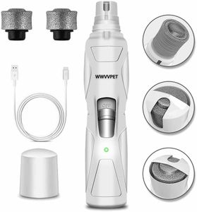 Pet Nail Grinder with LED Light – 2-Speed Electric Trimmer