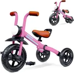 KRIDDO 2-in-1 Kids Balance Bike and Kids Tricycle for 2 to 5 Year Old, Toddler Balance Bike 2 Year Old with Detachable Pedals, Tricycles for 3-5 Year Olds with Stitched Soft Grip, Pink