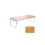 Moosinily Small Camping Table 3FT Folding Picnic Table Foldable Low Camp Table Portable Short Aluminum Outdoor Floor Beach BBQ Yellow 35.2×15.7 inch