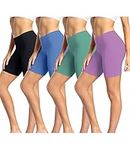 wirarpa Women's Cotton Boy Shorts Underwear Short Leggings Under Dress Anti Chafe Multicolor 4 Pack Large