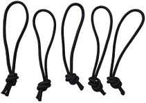 Ho Stevie! Leash String Loop Cord for Surfboard, Longboard and SUP (Black) 5-Pack