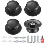 4 Pcs Pot Lid Knob, Universal Replacement Pan Lid Cover Knobs, Kitchen Cookware Knob Handle, Bakelite Circular Handgrip Knobs