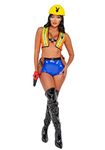 Playboy Women's Construction Cutie Fancy Dress Costume Small