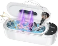 Ultrasonic Jewelry Cleaner, 48KHz Ultrasonic Cleaner Machine with Digital Timer, Dual Cleaning Modes, 304 Stainless Steel Tank for Jewelry, Eyeglasses, Rings, Retainers, Dentures