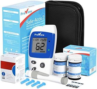 Preview Blood Sugar Monitor Diabetes Testing Kit Blood Glucose Monitors with 50 Test Strips, 50 Lancets, Lancing Device