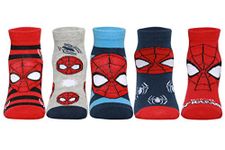 Supersox Ankle Disney Avenger Socks for Kids, Made with Breathable, Anti Odour & Moisture Absorbent Combed Cotton with a Extra Durable Welt, Ideal For All Day Wear (Pack Of 5)